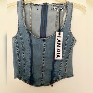 *NEW*I AM GIA Denim corset